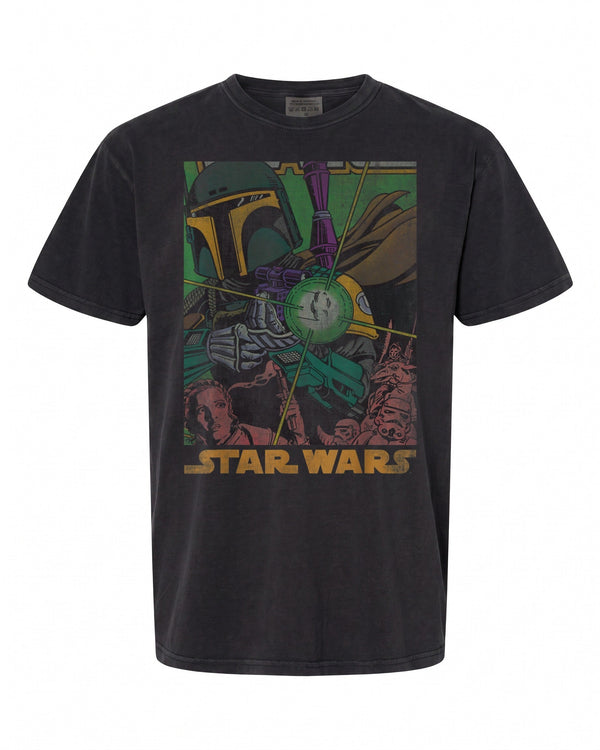 Star Wars Boba Fett Vintage Comic Book T-Shirt - Perfect for Fans | Retro Style