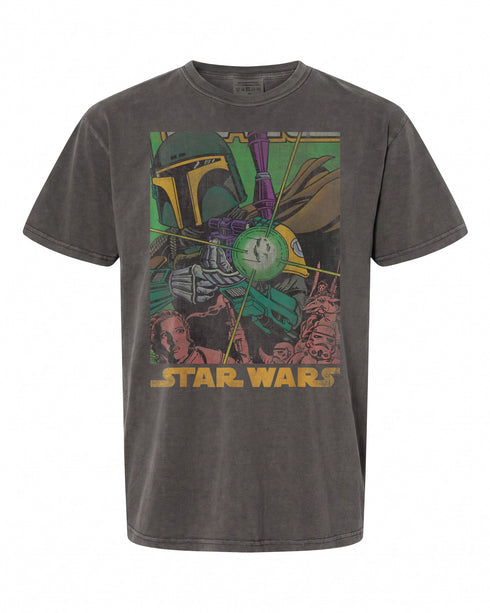 Star Wars Boba Fett Vintage Comic Book T-Shirt - Perfect for Fans | Retro Style