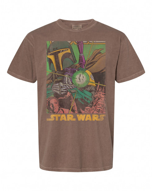 Star Wars Boba Fett Vintage Comic Book T-Shirt - Perfect for Fans | Retro Style
