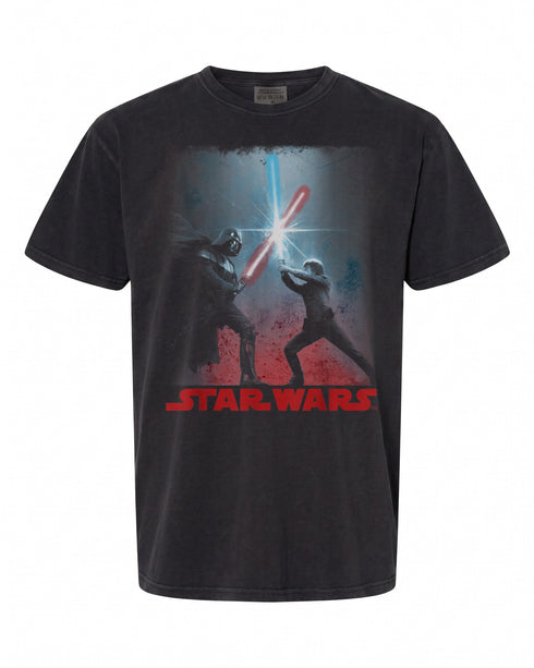 Star Wars Darth Vader Luke Skywalker T-Shirt - Epic Battle Design | Vintage Style