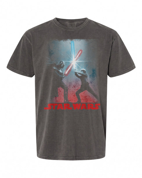 Star Wars Darth Vader Luke Skywalker T-Shirt - Epic Battle Design | Vintage Style