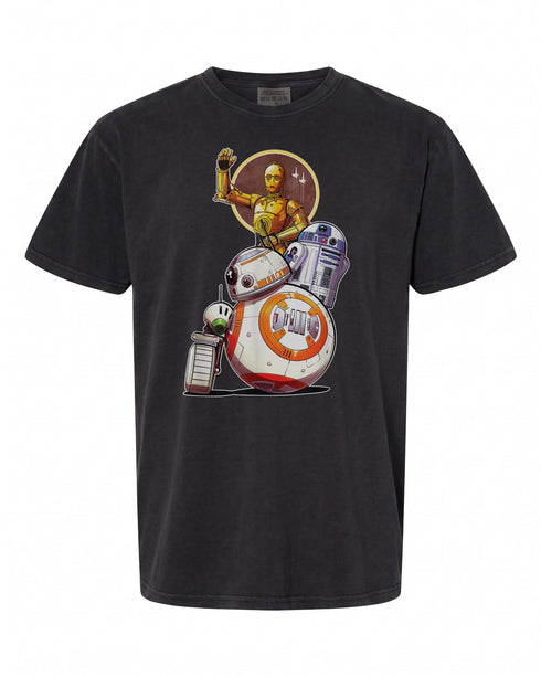 Star Wars Rise of Skywalker Droids Collage T-Shirt - Perfect for Fans | Vintage Style
