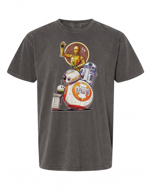 Star Wars Rise of Skywalker Droids Collage T-Shirt - Perfect for Fans | Vintage Style