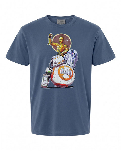 Star Wars Rise of Skywalker Droids Collage T-Shirt - Perfect for Fans | Vintage Style