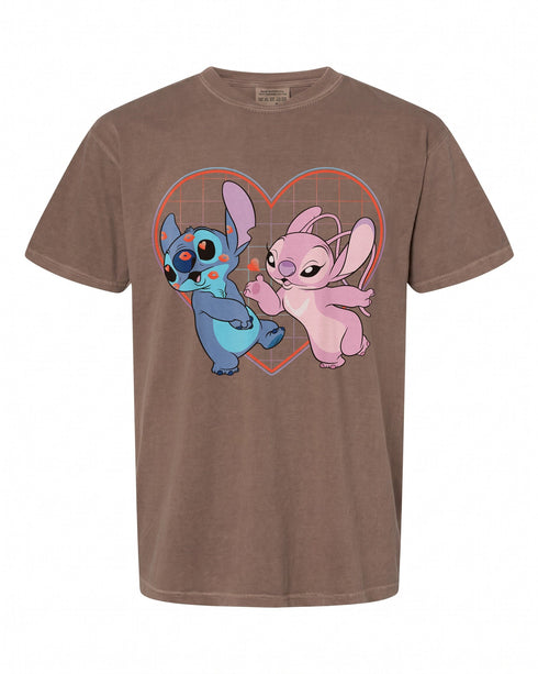 Disney Lilo and Stitch Angel Heart Kisses T-Shirt - Adorable & Fun | Perfect Gift