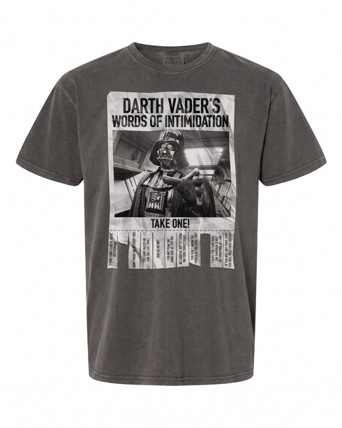 Darth Vader's Words Of Intimidation T-Shirt - Perfect Gift for Star Wars Fans