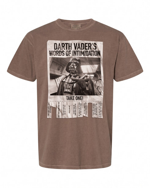Darth Vader's Words Of Intimidation T-Shirt - Perfect Gift for Star Wars Fans