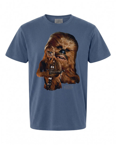 Star Wars Chewbacca Collage Logo T-Shirt - Iconic Design for Fans | Retro Style