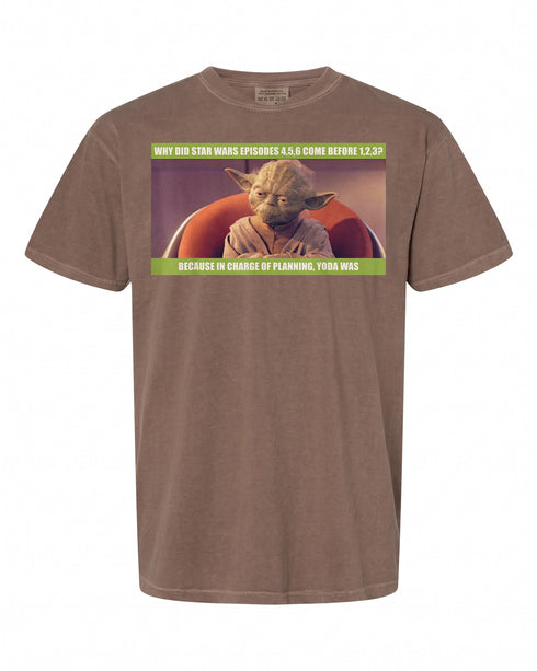 Star Wars Meme T-Shirt - Fun Yoda Planning Design | Geek Apparel