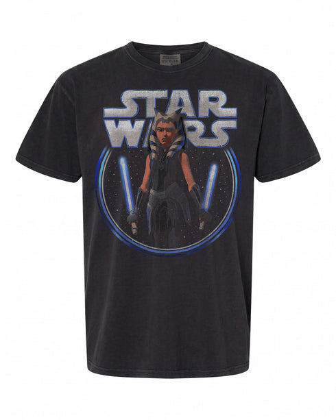 Star Wars Ahsoka Dual Wield T-Shirt - Perfect Gift for Fans | Vintage Style