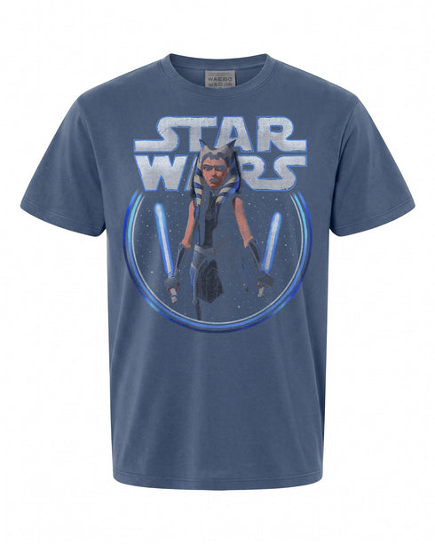 Star Wars Ahsoka Dual Wield T-Shirt - Perfect Gift for Fans | Vintage Style