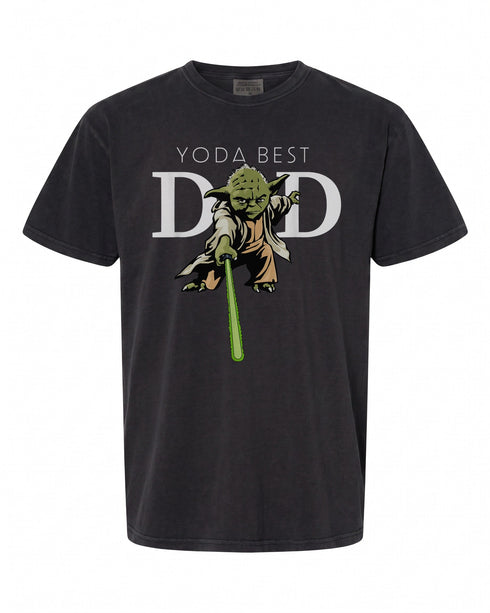 Star Wars Yoda Lightsaber Best Dad T-Shirt - Fun Gift for Fathers