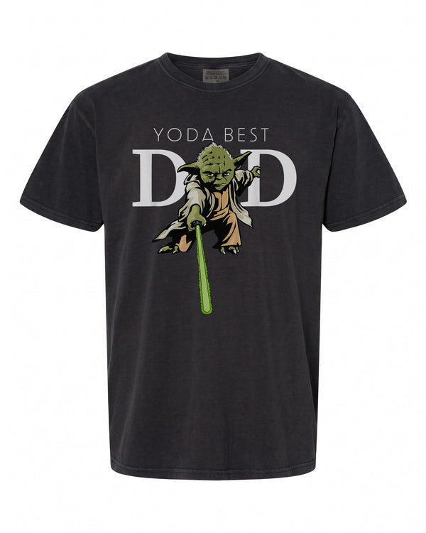 Star Wars Yoda Lightsaber Best Dad T-Shirt - Fun Gift for Fathers