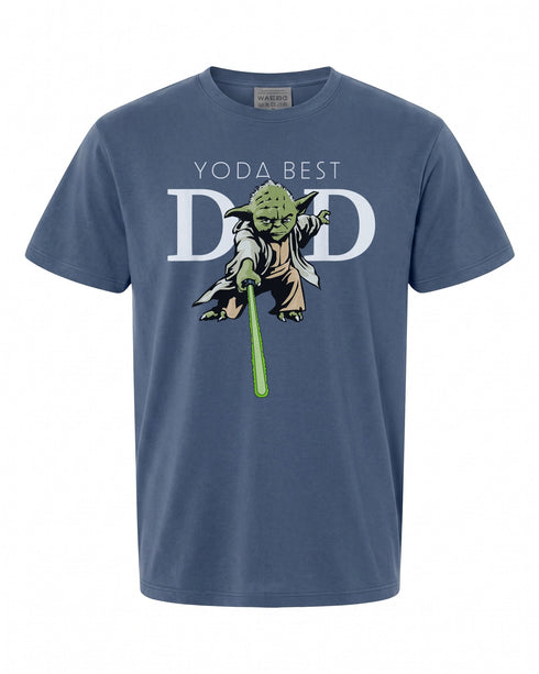 Star Wars Yoda Lightsaber Best Dad T-Shirt - Fun Gift for Fathers