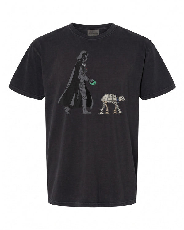 Star Wars Darth Vader Dog Walker Meme T-Shirt - Fun Gift for Fans | Retro Style
