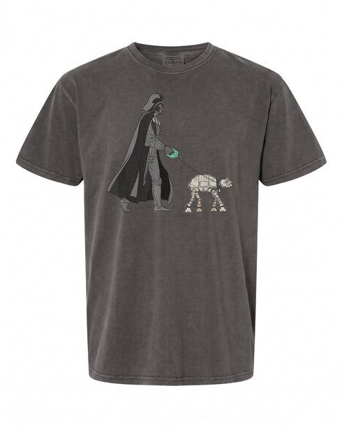Star Wars Darth Vader Dog Walker Meme T-Shirt - Fun Gift for Fans | Retro Style