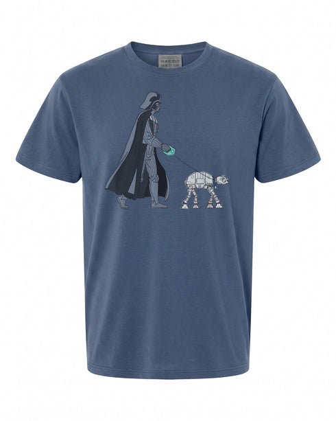 Star Wars Darth Vader Dog Walker Meme T-Shirt - Fun Gift for Fans | Retro Style