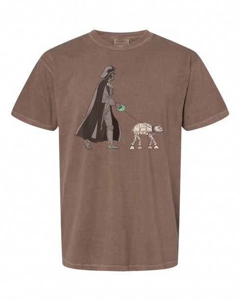 Star Wars Darth Vader Dog Walker Meme T-Shirt - Fun Gift for Fans | Retro Style
