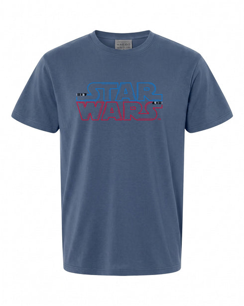 Star Wars Lightsaber Logo T-Shirt - Perfect for Fans | Retro Style