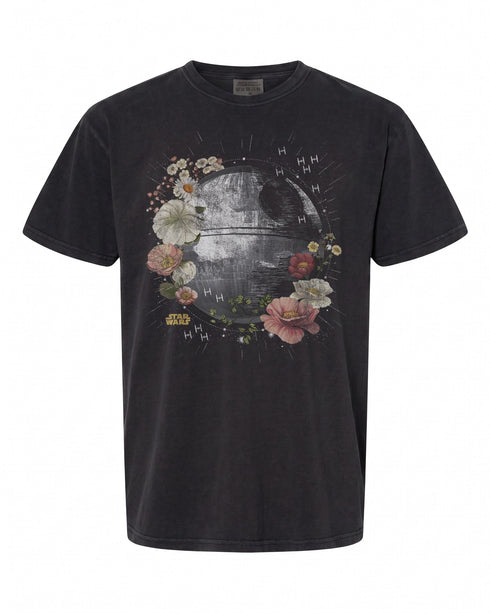 Star Wars Floral Death Star T-Shirt - Unique Design for Fans | Premium Quality