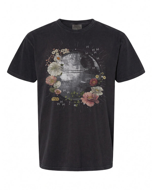 Star Wars Floral Death Star T-Shirt - Unique Design for Fans | Premium Quality