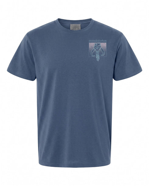 Star Wars Mandalorian Gradient Pocket Skull T-Shirt - Unique Design | Retro Vibe