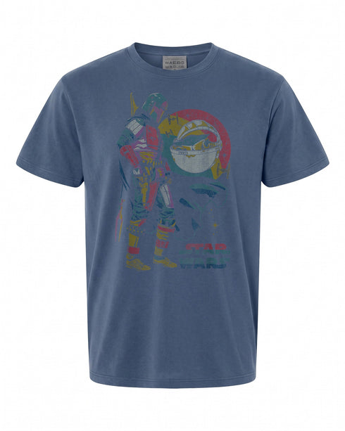 Star Wars The Mandalorian Dark Portrait T-Shirt - Perfect Gift for Fans | Retro Style