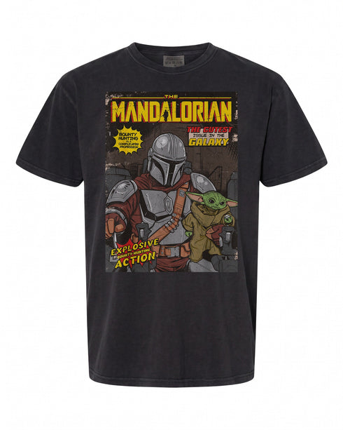 Star Wars The Mandalorian Comic Cover T-Shirt - Perfect for Fans | Vintage Style
