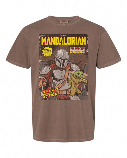 Star Wars The Mandalorian Comic Cover T-Shirt - Perfect for Fans | Vintage Style