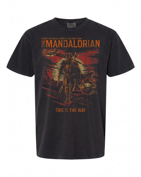 Star Wars: The Mandalorian T-Shirt - Distressed Vintage Style | Fan Favorite