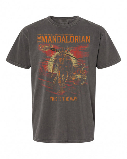 Star Wars: The Mandalorian T-Shirt - Distressed Vintage Style | Fan Favorite