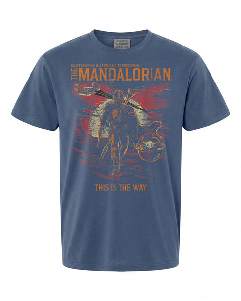 Star Wars: The Mandalorian T-Shirt - Distressed Vintage Style | Fan Favorite