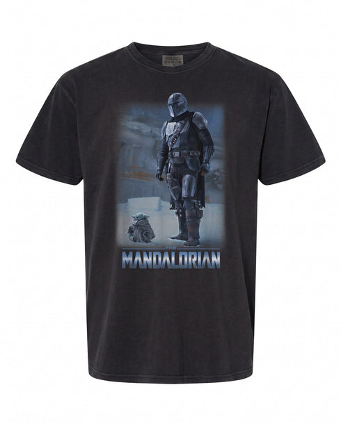 Star Wars The Mandalorian T-Shirt - Icy Portrait Design | Premium Quality