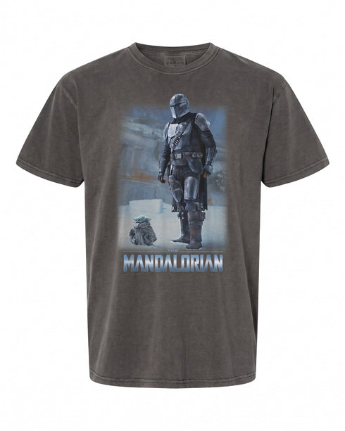 Star Wars The Mandalorian T-Shirt - Icy Portrait Design | Premium Quality