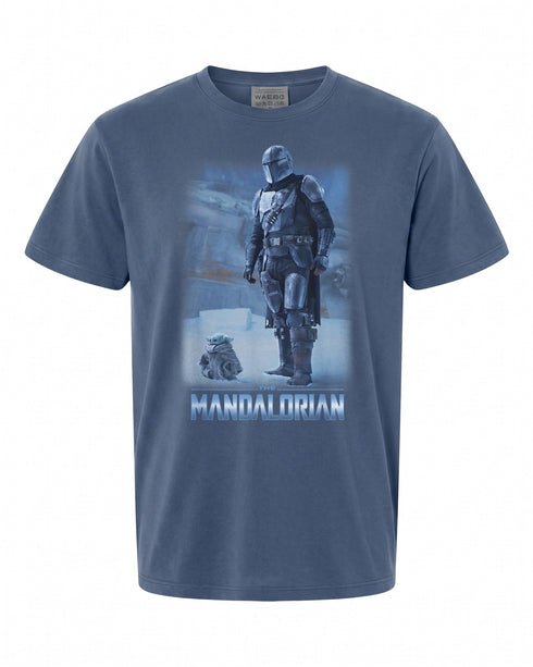 Star Wars The Mandalorian T-Shirt - Icy Portrait Design | Premium Quality