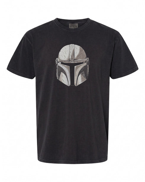 Star Wars Mandalorian Helmet T-Shirt - Iconic Design for Fans | Premium Quality