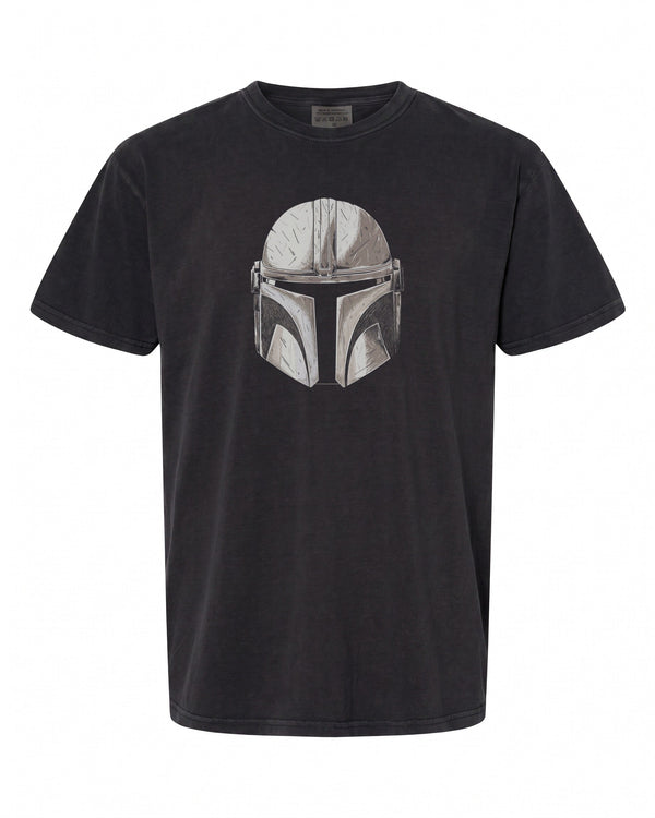 Star Wars Mandalorian Helmet T-Shirt - Iconic Design for Fans | Premium Quality