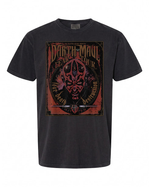 Star Wars Darth Maul T-Shirt - Fear Tour Band Design | Retro Style