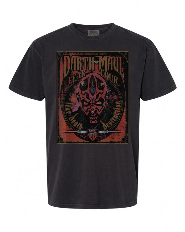 Star Wars Darth Maul T-Shirt - Fear Tour Band Design | Retro Style