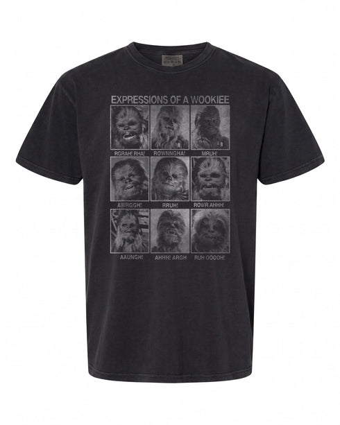 Star Wars Chewbacca Expressions T-Shirt - Fun Gift for Fans | Retro Style