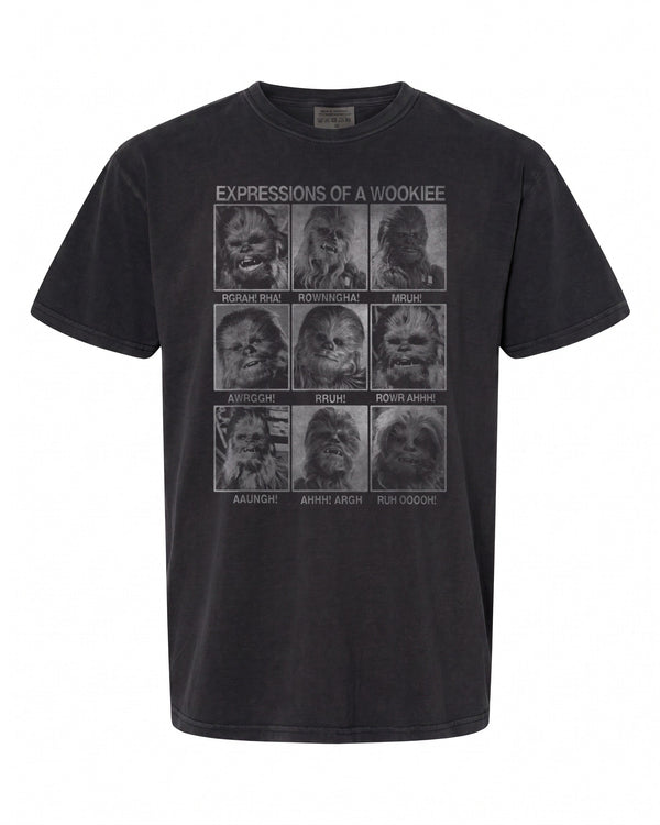 Star Wars Chewbacca Expressions T-Shirt - Fun Gift for Fans | Retro Style