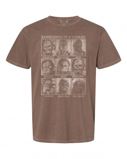 Star Wars Chewbacca Expressions T-Shirt - Fun Gift for Fans | Retro Style