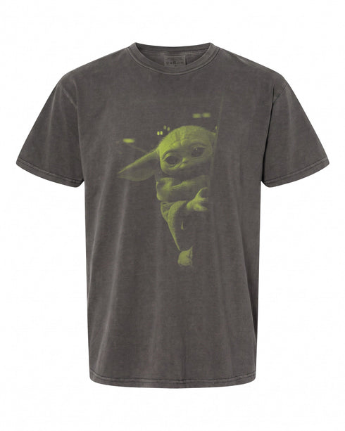 Star Wars: The Mandalorian Grogu Watching T-Shirt - Perfect Gift for Fans