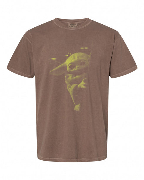 Star Wars: The Mandalorian Grogu Watching T-Shirt - Perfect Gift for Fans
