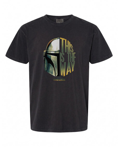 Star Wars: The Mandalorian Helmet Logo T-Shirt - Perfect Gift for Fans | Retro Style