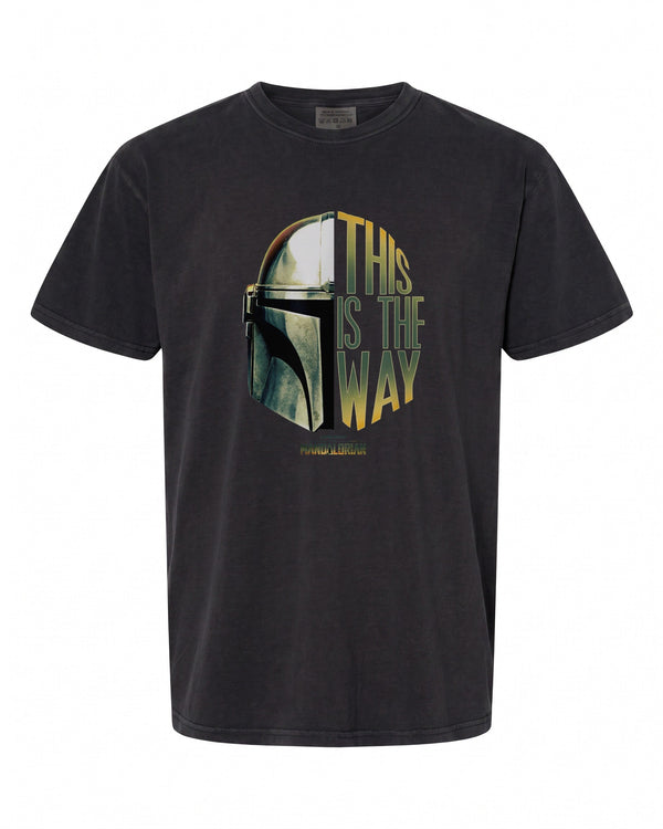 Star Wars: The Mandalorian Helmet Logo T-Shirt - Perfect Gift for Fans | Retro Style
