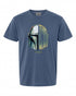 Star Wars: The Mandalorian Helmet Logo T-Shirt - Perfect Gift for Fans | Retro Style