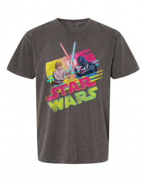 Star Wars Luke Skywalker vs Darth Vader Duel T-Shirt - Retro 1980 Vibe | Epic Fan Gear