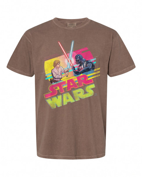 Star Wars Luke Skywalker vs Darth Vader Duel T-Shirt - Retro 1980 Vibe | Epic Fan Gear