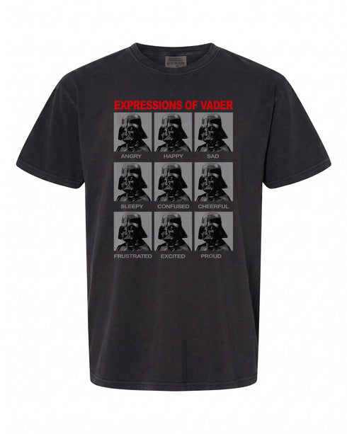 Star Wars Classic Darth Vader Expressions T-Shirt - Perfect for Fans | Vintage Style